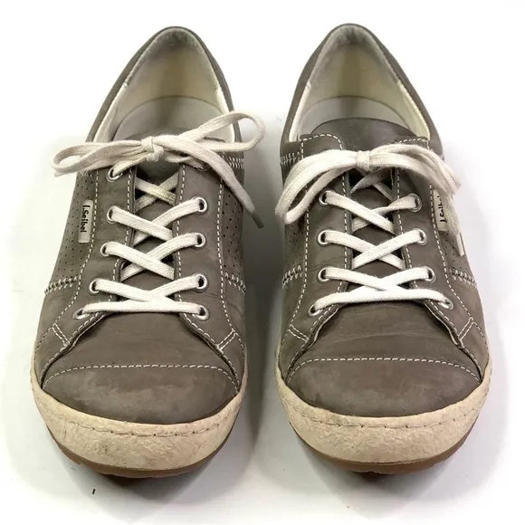Josef Seibel Caspian khaki leather sneakers walking shoes comfort 39