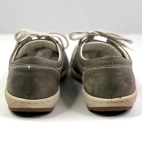 Josef Seibel Caspian khaki leather sneakers walking shoes comfort 39