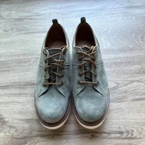 Joseph Cheaney Green Suede Leather Lace Up Shoes Peggy Mens UK 4.5 US 5.5