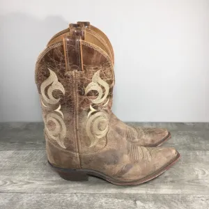 Justin Boots BRL103 Bent Rail Brown Distressed Cowboy Leather Women’s Size 9.5