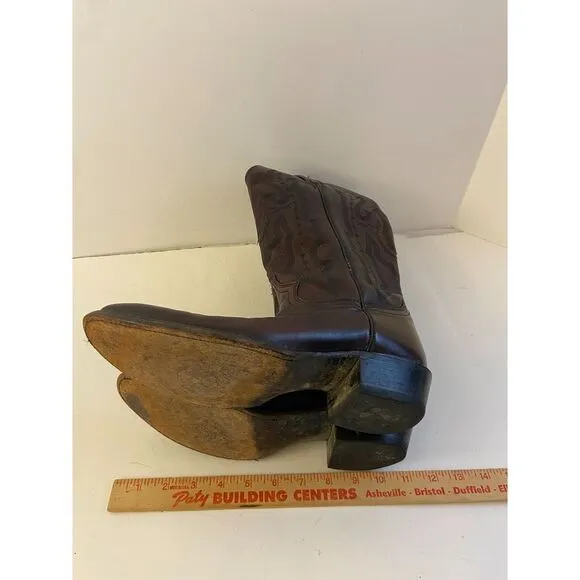 Justin western Boots 8.5D # 2641 Brown Leather