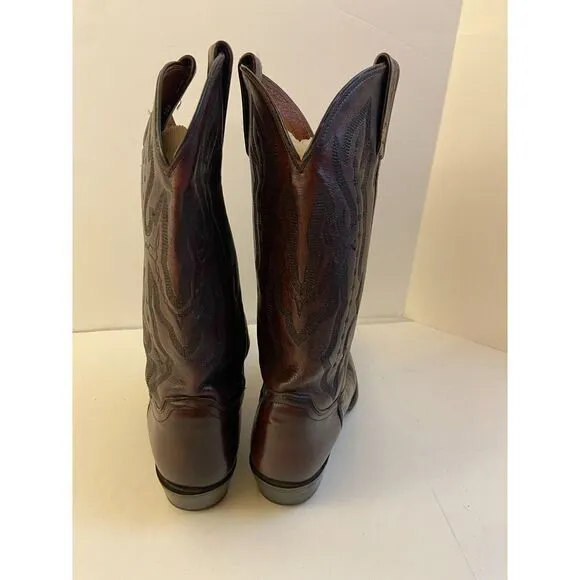 Justin western Boots 8.5D # 2641 Brown Leather