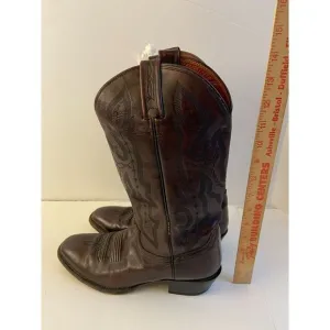 Justin western Boots 8.5D # 2641 Brown Leather