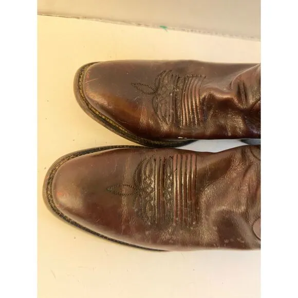 Justin western Boots 8.5D # 2641 Brown Leather