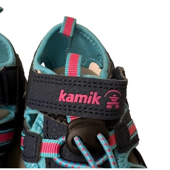 Kamik Toddler Girl Kid Crab Sandals Navy Teal HK4594-NTE Waterproof Shoes Size 9