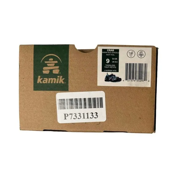 Kamik Toddler Girl Kid Crab Sandals Navy Teal HK4594-NTE Waterproof Shoes Size 9