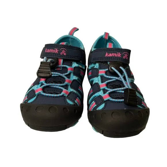 Kamik Toddler Girl Kid Crab Sandals Navy Teal HK4594-NTE Waterproof Shoes Size 9