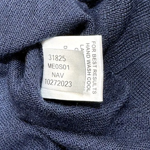 Kansas City Chiefs Sweater Men Medium Blue Peter Millar Wool Superbowl LVIII