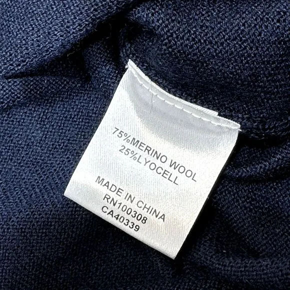 Kansas City Chiefs Sweater Men Medium Blue Peter Millar Wool Superbowl LVIII