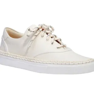 Kate Spade Lace Up Espadrille Sneakers Boat Party Parchment Beige Canvas- Size 8