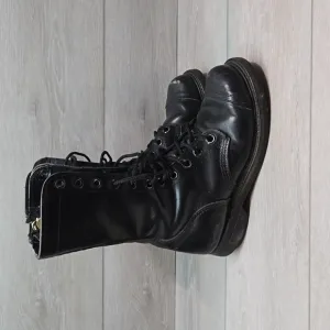 KBiltrite USA Unisex Military Combat Leather Moto Boots shoes sz US M5 W6Vintage
