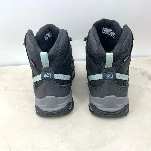 Keen Boots Women Size 10 Shoes Circadia Polar Waterproof Dry Black Leather High