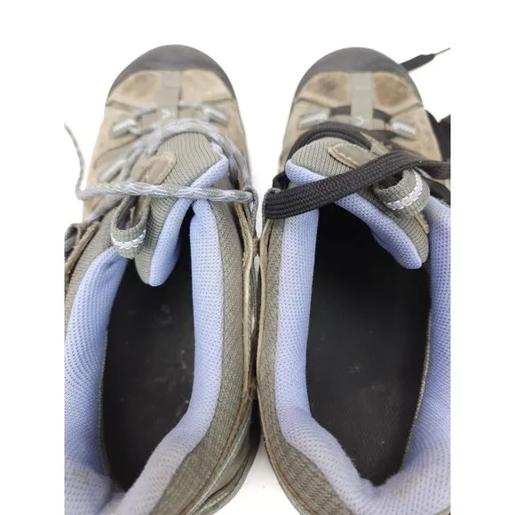 KEEN Dry Targhee II Waterproof Sneakers Womens 8 Gray Leather Lavender Shoes