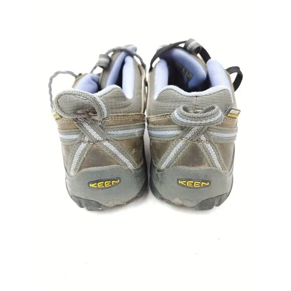 KEEN Dry Targhee II Waterproof Sneakers Womens 8 Gray Leather Lavender Shoes