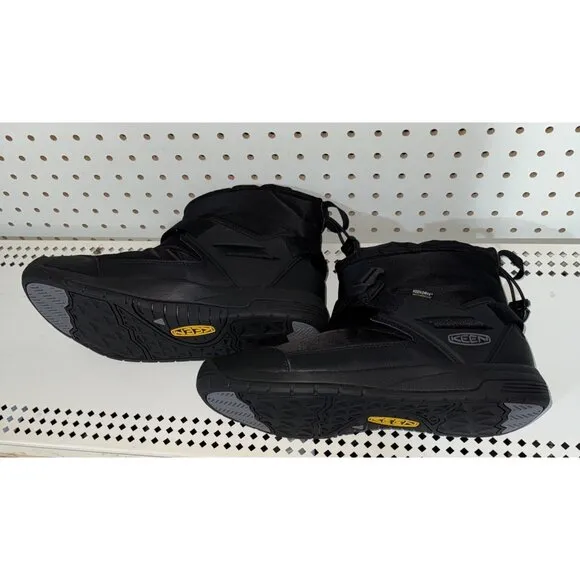 KEEN Hoodromeo Mens Slip On Waterproof Insulated Winter Snow Boots Size 11 Black