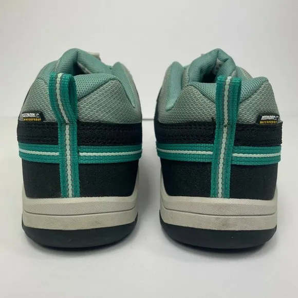KEEN Kids' Targhee Low Waterproof Hiking Shoes Size 6 Steel Grey/Green 1019830
