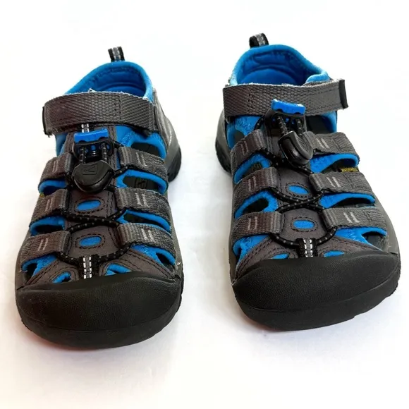 KEEN MAGNET BLUE GRAY BLACK NEWPORT H2 CINCH LACE WATER SHOES