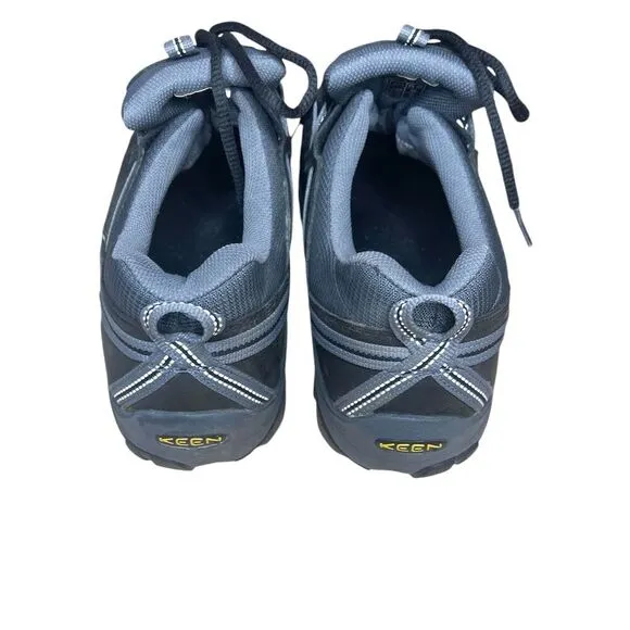 Keen Men's Black / Gray  Leather Lace-Up Targhee Waterproof Hiking Shoes Sz: 13