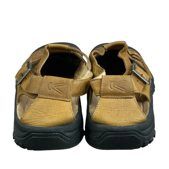 Keen Mens Fisherman Brown Leather Sandals Size US 14