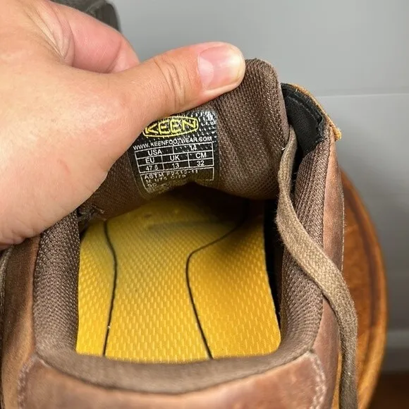 Keen Shoes Mens 14 Utility Vero Low Waterproof Leather Steel Safety Toe Work