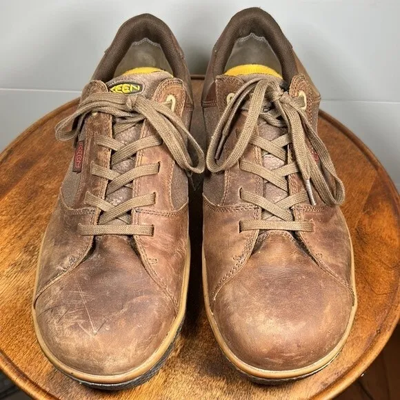 Keen Shoes Mens 14 Utility Vero Low Waterproof Leather Steel Safety Toe Work