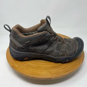 KEEN Targhee Siskiyou Waterproof Low Hiking Shoes Mulch Raven Size 10