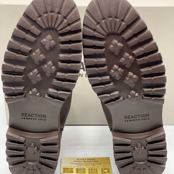 KENNETH COLE REACTION KLAY LUG ALPINE BOOTS