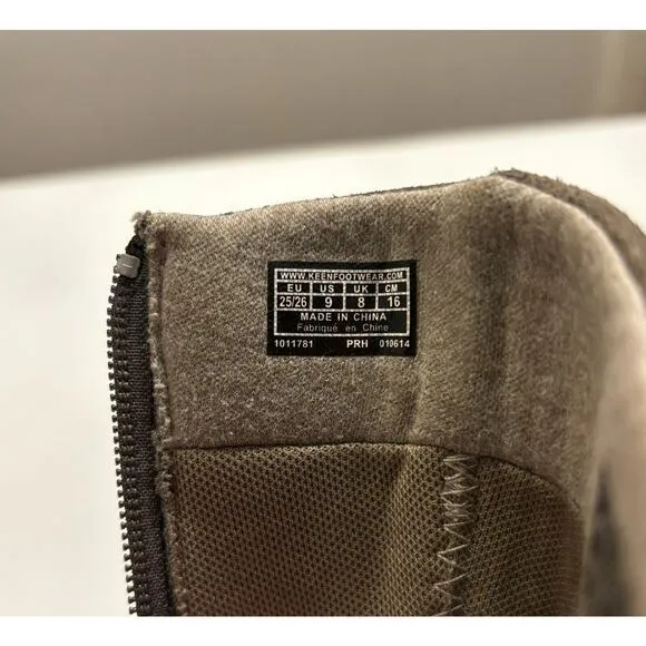 Kid's KEEN Punky Brown Leather Suede Tall Boots US‎ Size 9