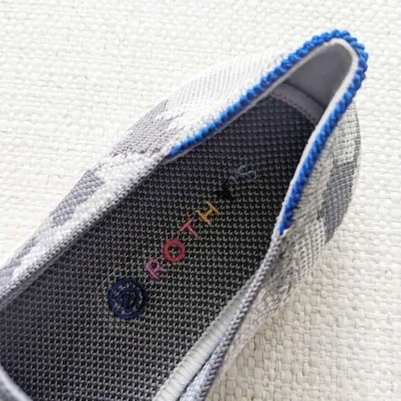 Kids Rothys Boys Or Girls size 4Y gray camo slip on shoes
