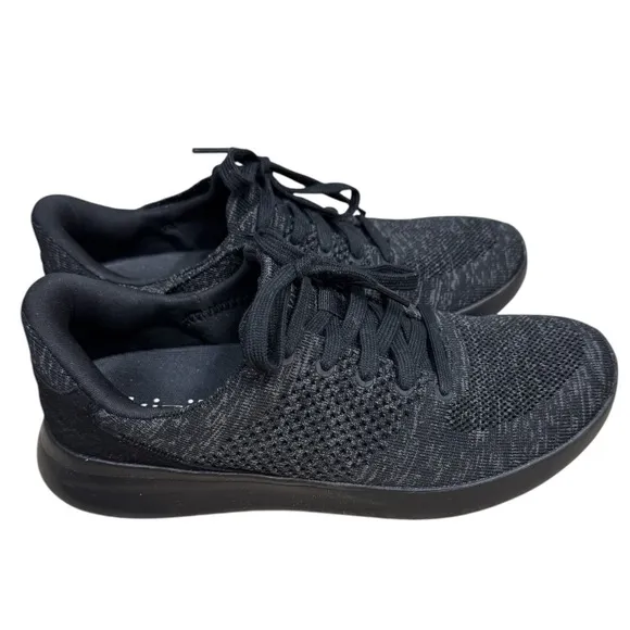 Kizik Lima Heathered Black Sneaker Men’s 8 Women’s 9.5 Comfort Shoes