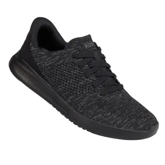 Kizik Lima Heathered Black Sneaker Men’s 8 Women’s 9.5 Comfort Shoes