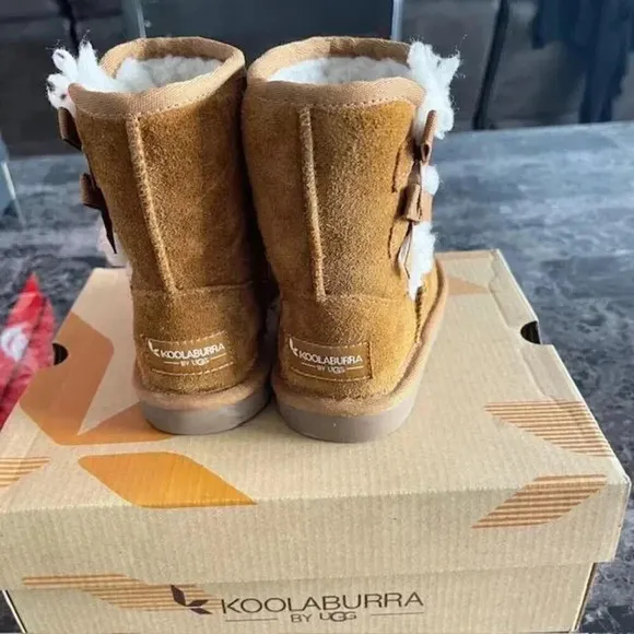 Kookaburra by UGG Victoria Toddler Girl's Short Winter Boots - Chestnut - Size 8