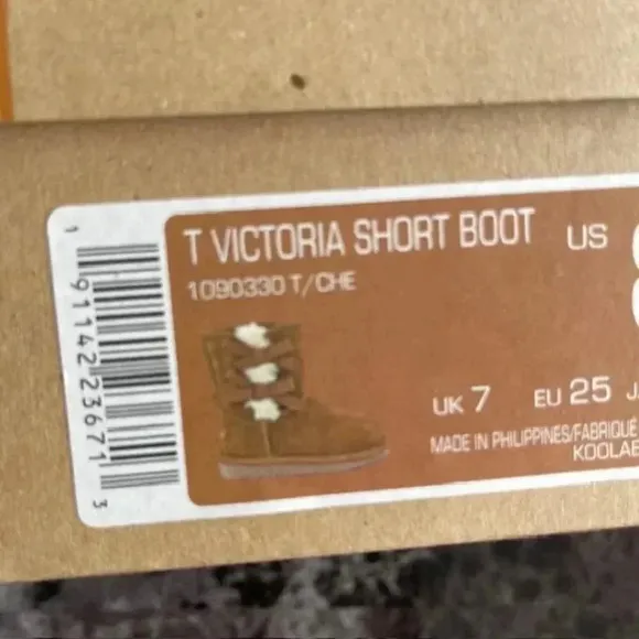 Kookaburra by UGG Victoria Toddler Girl's Short Winter Boots - Chestnut - Size 8