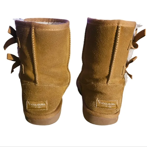 Koolaburra by UGG | Chestnut | Side Bow Short Boot | 1019372 | Girls | Size: 4