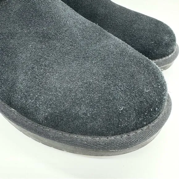 Koolaburra by UGG Victoria Tall Girls Bow Detail Tall Suede Boots Black Size 5