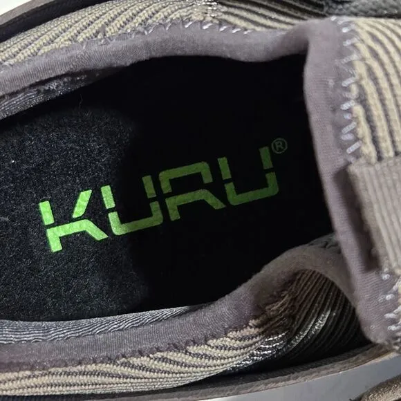 Kuru Atom Shoes Mens 10 Wide / 43 Brown Mesh Athletic Running Comfort Sneakers