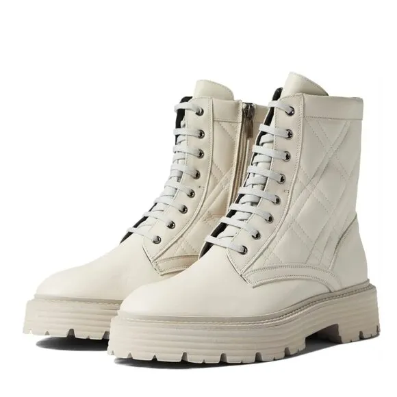 La Canadienne  Yasmine Lace Up Boots Size 5.5 New $598