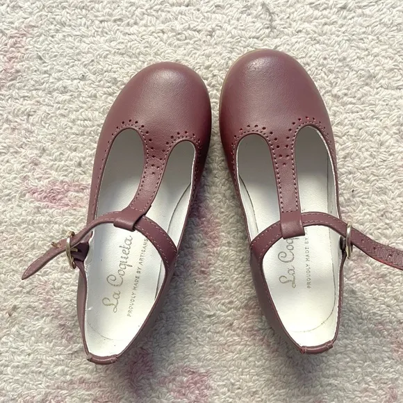 La Coqueta Dusty Pink T Bar Shoes 24
