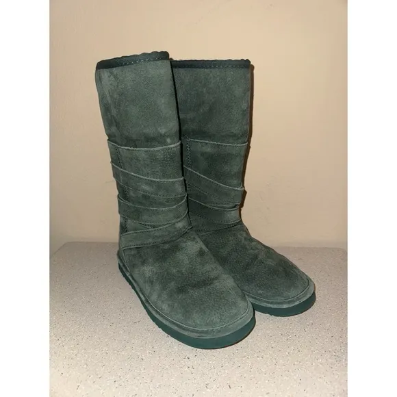 LaMO Green Tall Boots Size 7.5‎