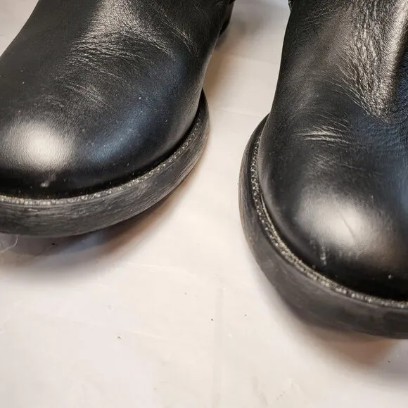 Lane Bryant Sienna Tall Leather Boots Size 10W Black