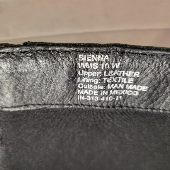 Lane Bryant Sienna Tall Leather Boots Size 10W Black