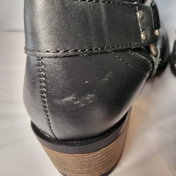 Lane Bryant Sienna Tall Leather Boots Size 10W Black