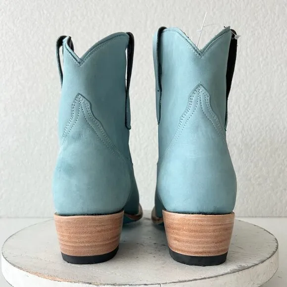 Lane EMMA JANE Womens Cowboy Bootie 9 Western Blue Cowgirl Short Ankle Boots