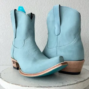 Lane EMMA JANE Womens Cowboy Bootie 9 Western Blue Cowgirl Short Ankle Boots