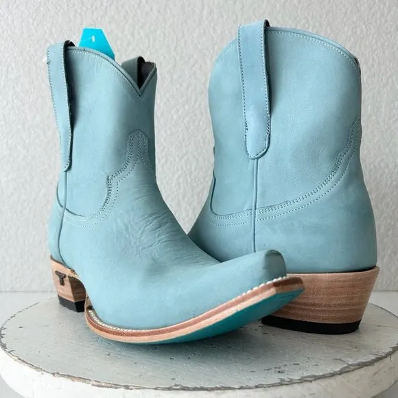 Lane EMMA JANE Womens Cowboy Bootie 9 Western Blue Cowgirl Short Ankle Boots