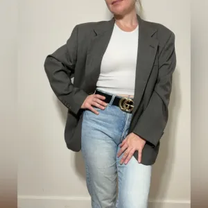 Lanvin Oversized Blazer Grey M