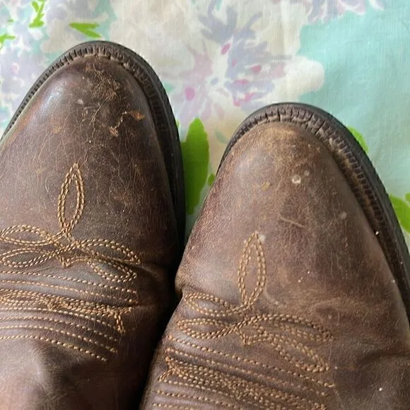 Laredo Birchwood Mens Leather Western Boots Size 10
