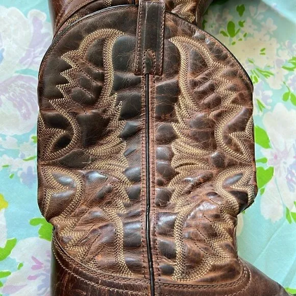 Laredo Birchwood Mens Leather Western Boots Size 10