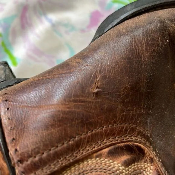 Laredo Birchwood Mens Leather Western Boots Size 10