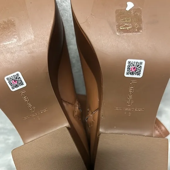Larroudé Miso Leather Platform Short Boots 8